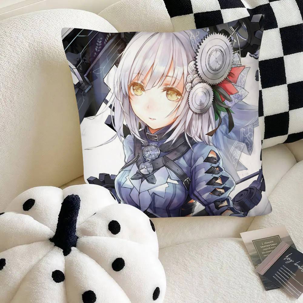 Scifi Anime Clockwork Planet Pillow Case Fashion Square Pillowcase Bedroom Sofa Room Ins Decoration Leisure