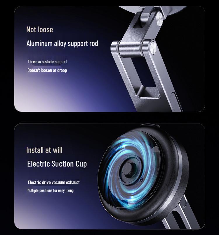 Magnetic Electric Suction Cup Metal Mount for Car Navigation