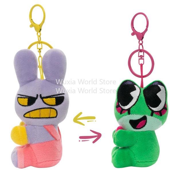 New 15cm The Amazing Digital Circus Anime Surrounding Cute Plush Toys Jax Caine Rbbit Dolls Keychain Best Birthday Children Gift