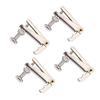 4Pcs Durable Alloy Fine Tuners String Adjusters Replacement Parts for 3 4 4 4 Violin (Silver)