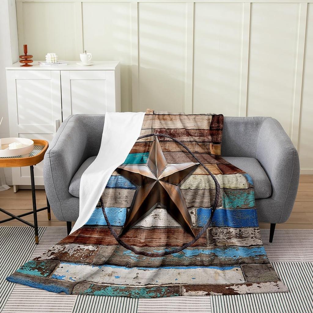 Aztec Pattern Blanket Tribal Design Fleece Throw Boho Home Decor Cozy Sofa Cover Geometric Print Bedding
