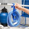 Swimming Pool Cleaning Supply Organizer Poolside Pole Hanger, with 3 Hook Configuration, Weather Resistant Maintenance Tool Management System