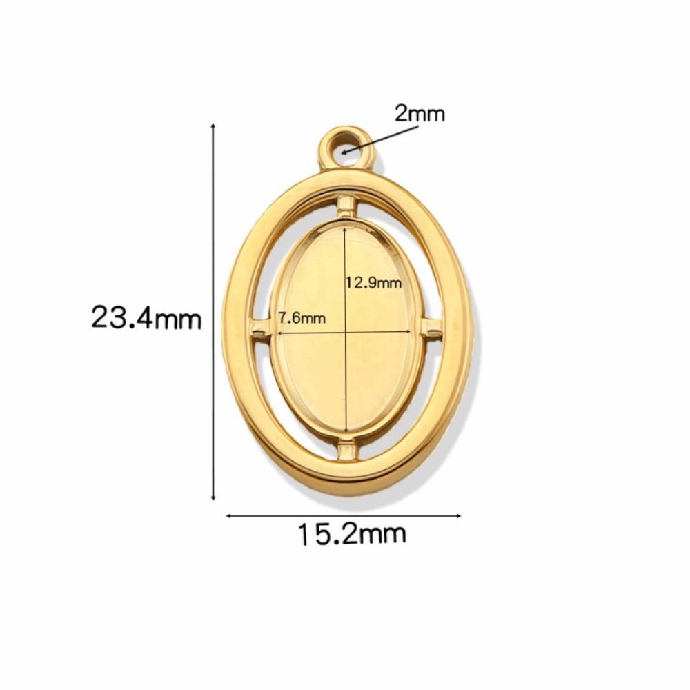 5Pcs Stainless Steel Cabochon Pendant Base Irregular DIY Charm Pendant Trays Heart Shape Blank Cabochon Base