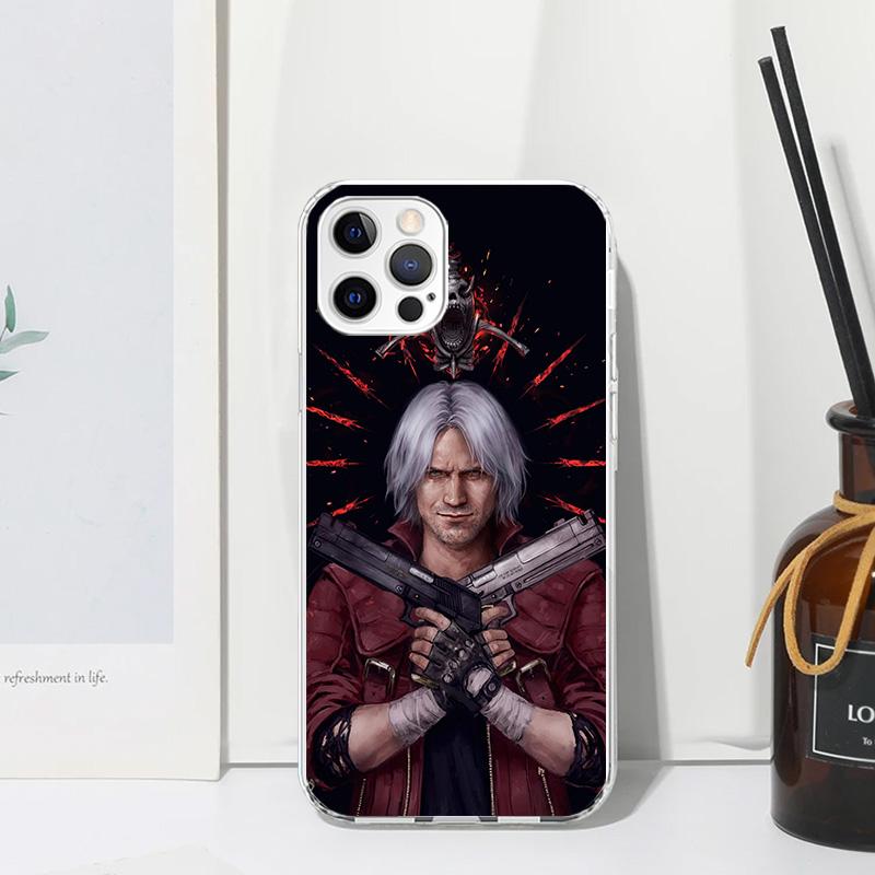 Game D-Devil May Cry 5 Phone Case For Iphone 17 Air 16 15 Plus 16E 14 Pro Max 13 Mini 12 11 7 8 SE Fundas Soft Back Cover 17 Air