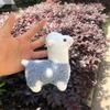 Multicolor Sheep Keychain Ring Plush Alpaca Dolls Key Chain Charm Cute Ring On Bag Car Key Pendant Women Jewelry Accessories