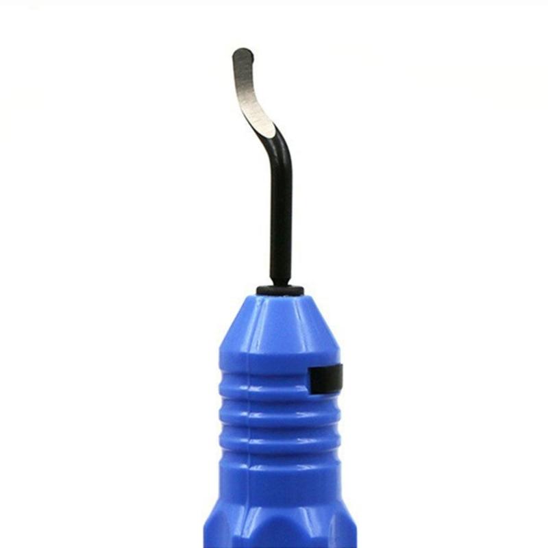 Deburring Tool Kit Edgebanding Tool with 10pcs Deburr Blade Chamfering and Trimming Scrapers Rotary Burr Removal Blade