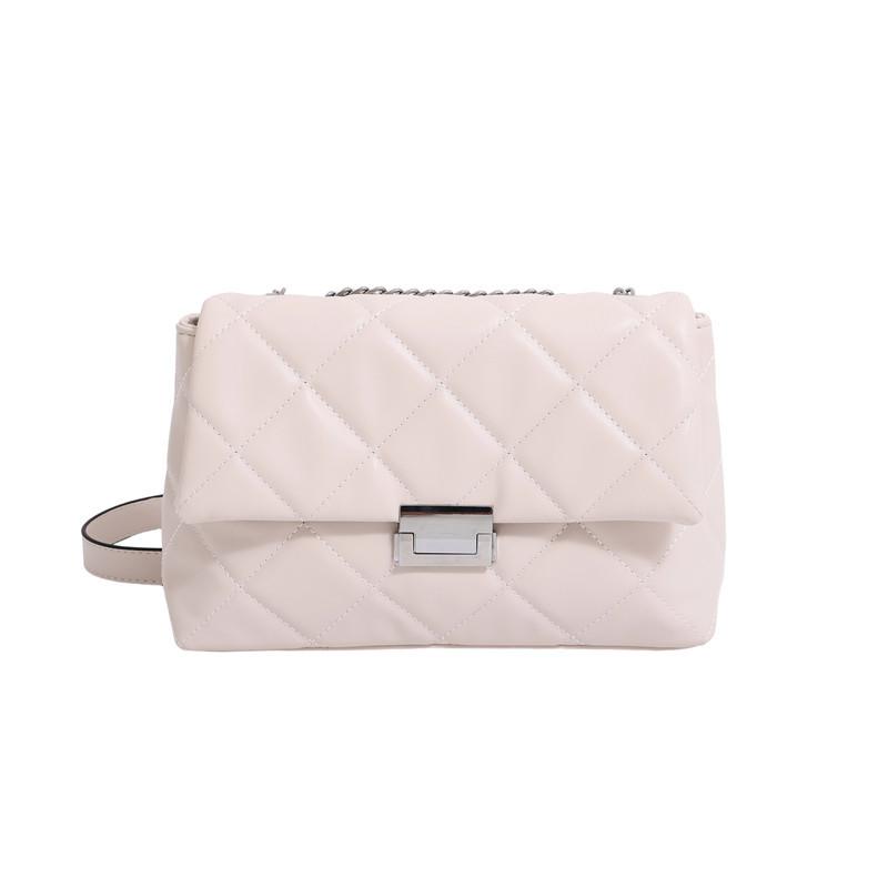 Rhombus embroidery thread small square bag women's 2026 autumn popular versatile fashion chain single shoulder messenger bag