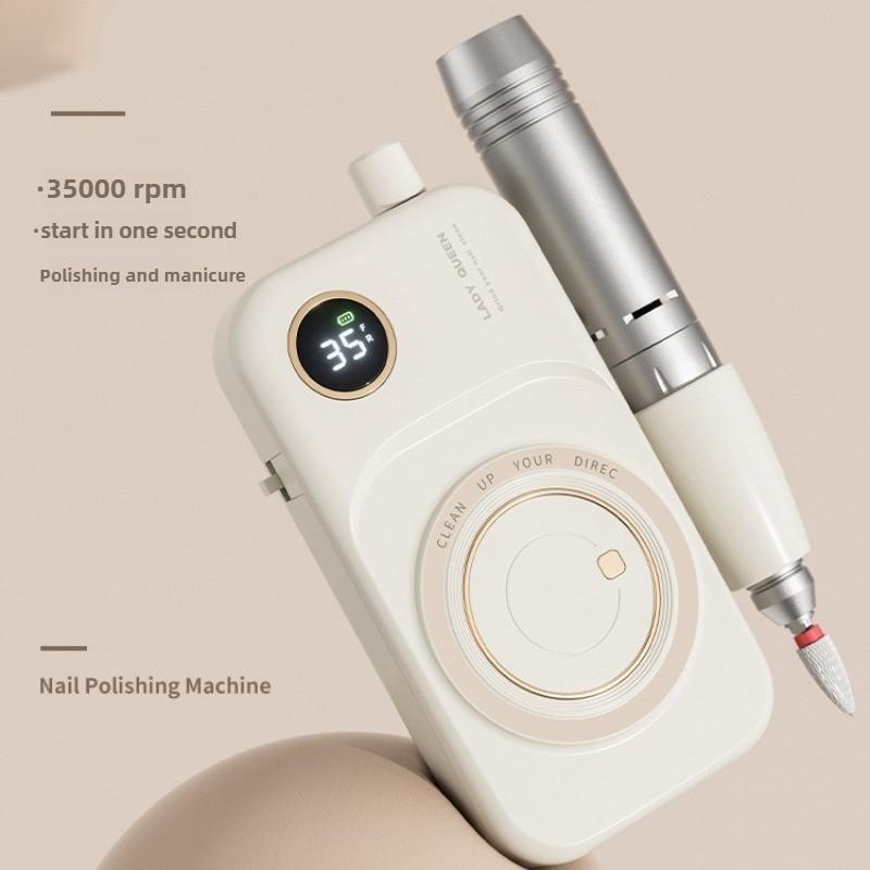 New 35000RPM Portable Low Noise Electric Handle Nail Remover, Dead Skin Removal&Nail Polish Grinding Machine for Nail Salons