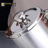 2L Kitchen Cooking Tool Oil Filter Storage Can Grease Strainer Pot Oil Strainer Container Restaurant Dispenser Kitchen Supplies
