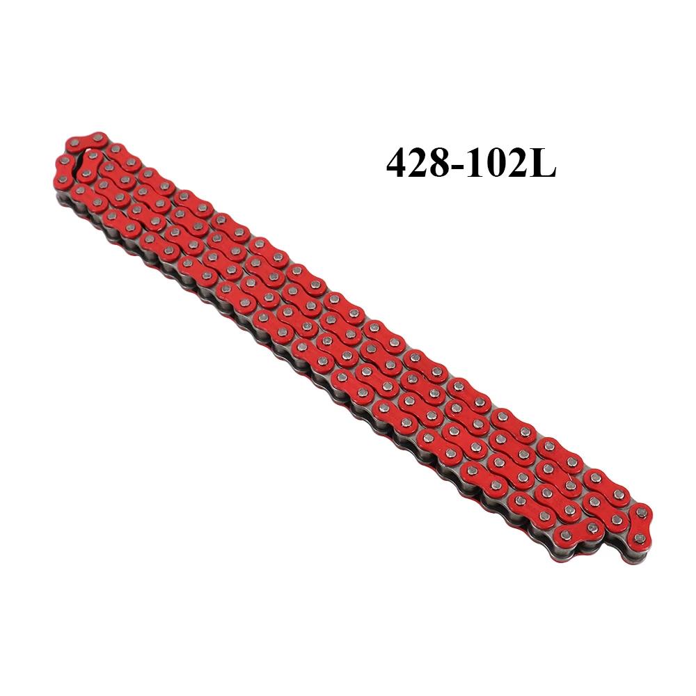 Universal Colorful Motorcycle Chain Oil Seal Chain O-Ring 428 Chains 90L 92L 96L 110L Links for ATV Quad MX Enduro Motard Racing