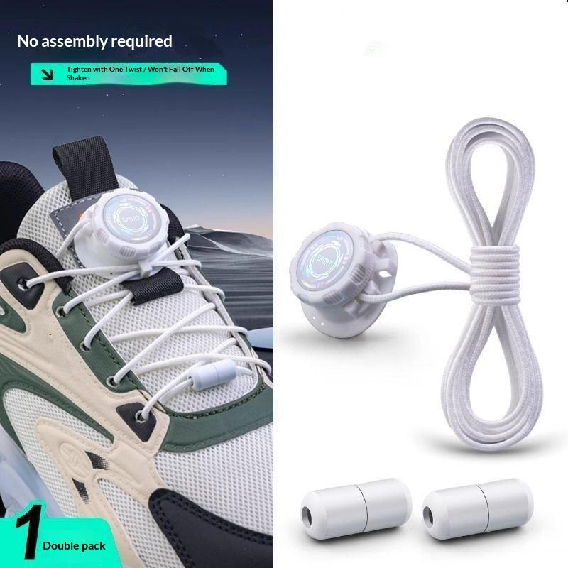 Swivel Buckle Laces Automatic Shoelace Without Ties Kids Adult Sneakers No Tie Shoe Laces Shoe Accessories