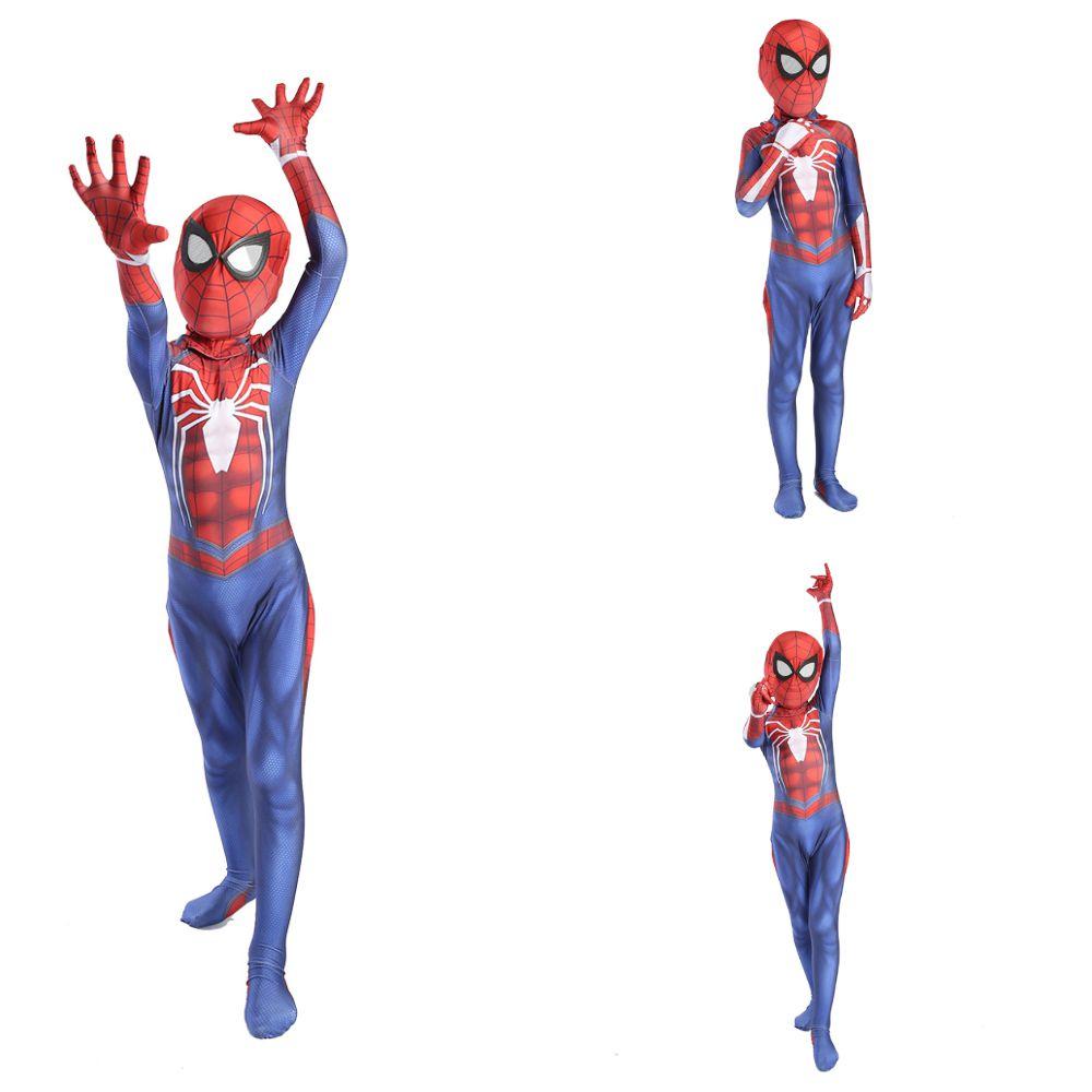 Ps4 Spiderman Jumpsuit Cosplay Costume For Kids And Adults Perfect Stitches