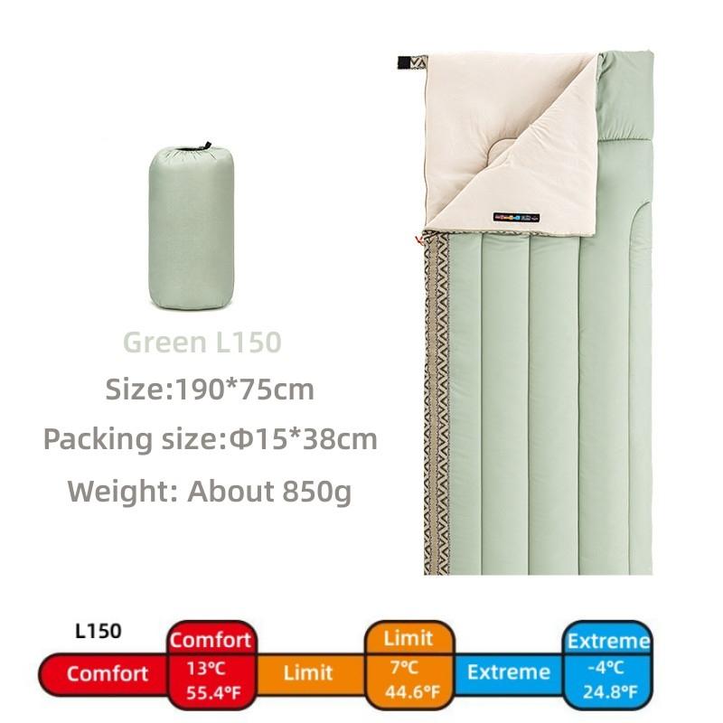 

Спальный мешок-конверт для кемпинга и путешествий, моющийся и склеиваемый хлопковый спальный мешок