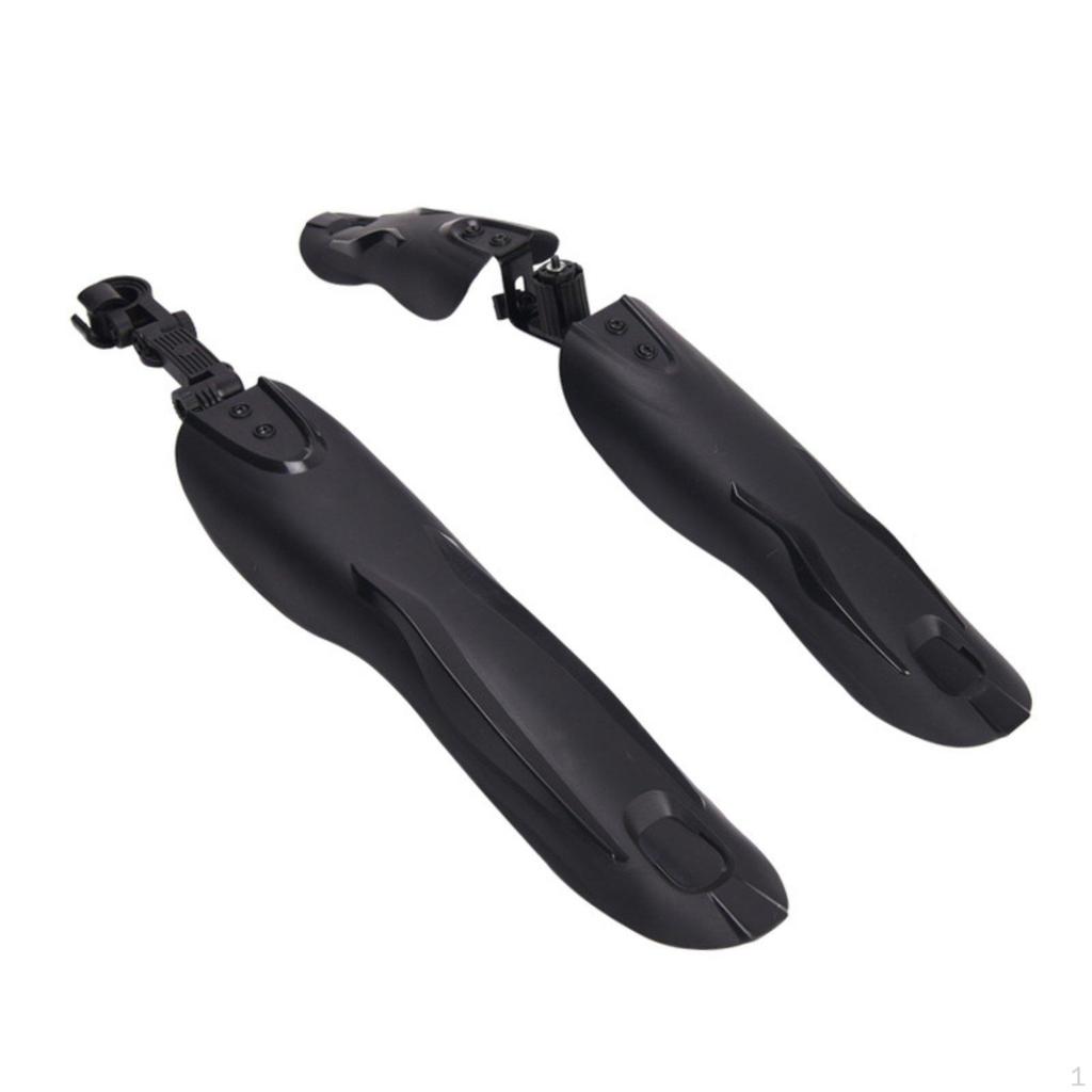 2 Pieces 26 Inch Bike Mudguard Widened TwoWheeler Extended Front and Rear Fenders for