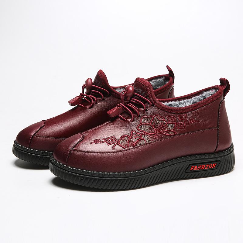 

Зимние хлопковые туфли в старом пекинском стиле, вышитые туфли бабушки, мягкая подошва, утепленные туфли для мамы, теплые зимние сапоги для пожилых людей 41