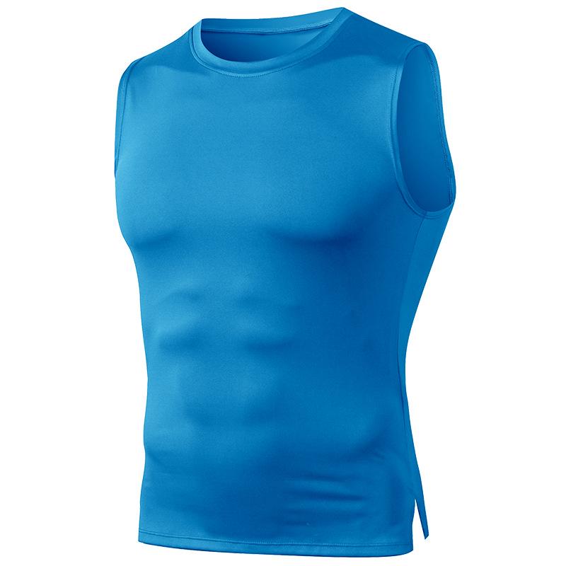 

Мужская спортивная майка без рукавов с быстрой сушкой для бега и фитнеса XL синий