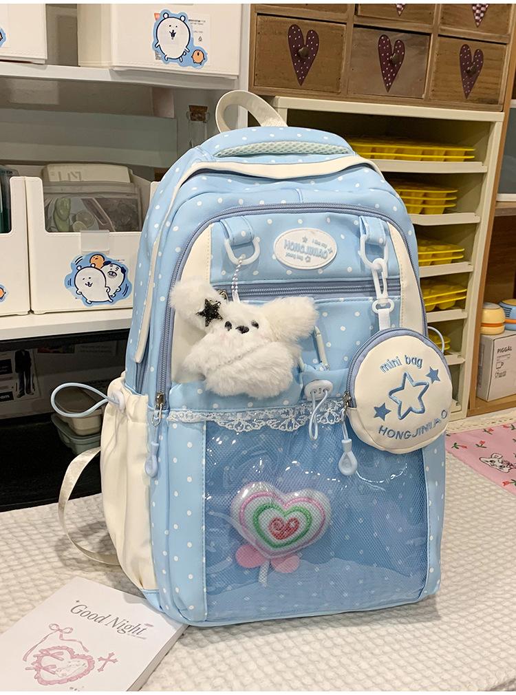 Schoolbag women's backpack primary school students large capacity cute Korean girl pain bag backpack new backpack