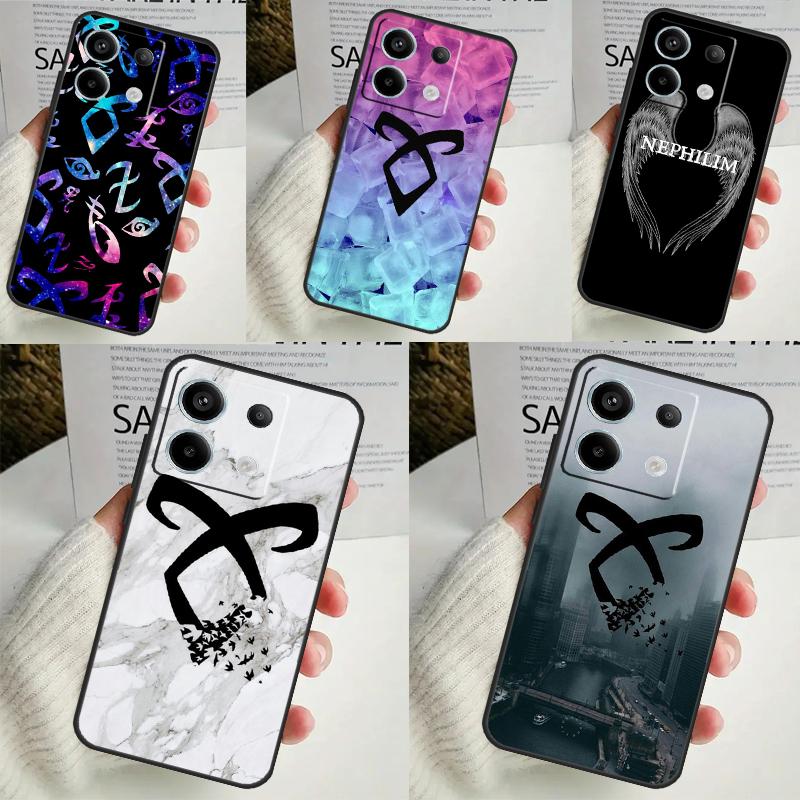 Shadowhunters Angelic Rune Logo Case For Xiaomi Redmi Note 12 11 10 9 8 13 Pro Plus 12S 11S 10S 9S 10A 9C 10C 12C 13C Cover