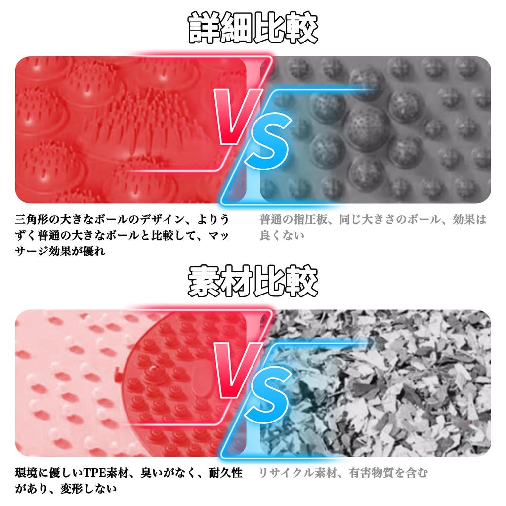 Fußdruckpunkt-Akupressur, langsames Joggen, Fußmatte, Ubefuu Fußdruckpunkt, Fußdruckpunkt, Fußdruckpunkt, Fußdruck, Fußmatte, Home TPE, rot, Matte, Brett,