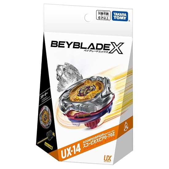 TAKARA TOMY BEYBLADE X UX-14 Starter Scorpio Lancia 0-70Z