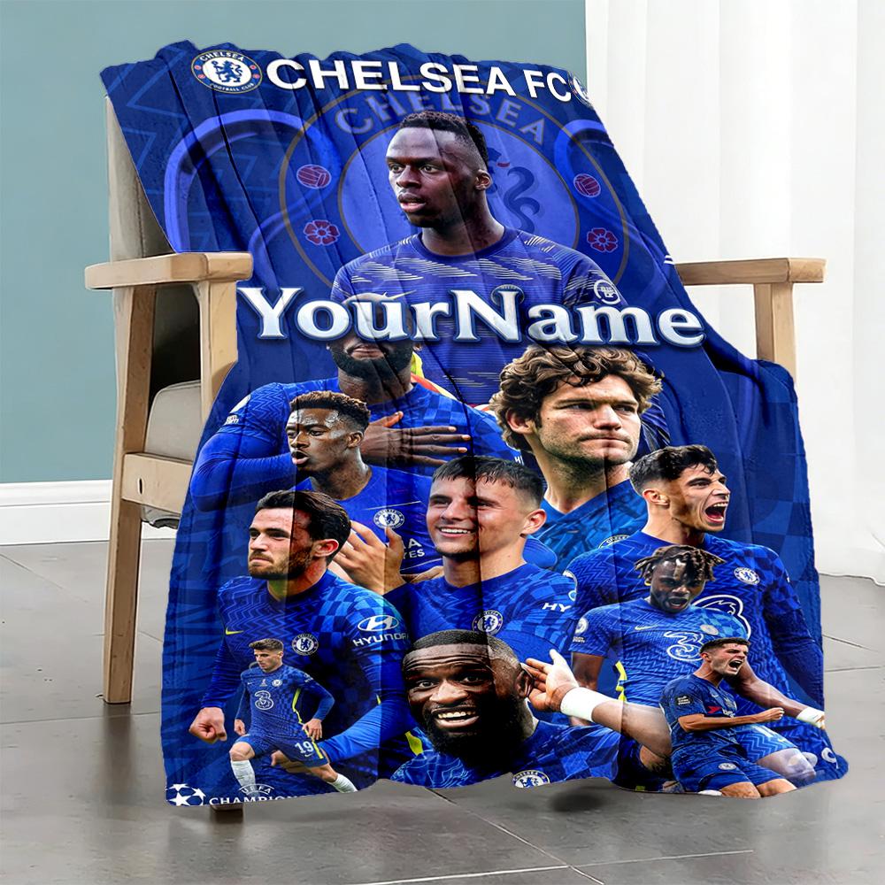 Chelsea Personalized Name Blanket Throw Personalized Blanket Warmthful Decor Perfect for Seaside Couch Nap Office Chair Ideal for All Seasons