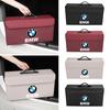 KWYP9 Hot Car Trunk Storage Bag Leather Camping Box Collapsible Auto Emblem Organizer Accessories For BMW M Performance M5 E36 E6