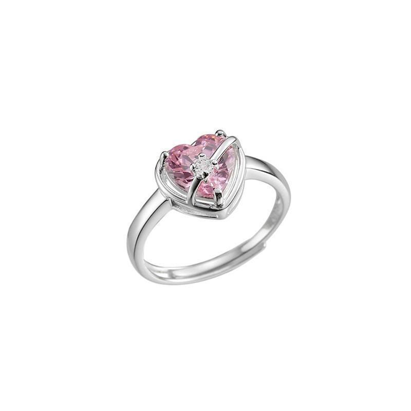 Trendy Pink Adjustable Love Ring: 2023 Stylish Niche Design for Women