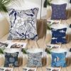 Marine Organism Shells Pillow Case Square Pillow Bedroom Sofa Leisure Comfort Cushion Car Living Room Home Decoration 40X40