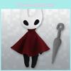 Adorable Hollow Knight Red White Soft Plush Doll Perfect For Home Decor And Collection