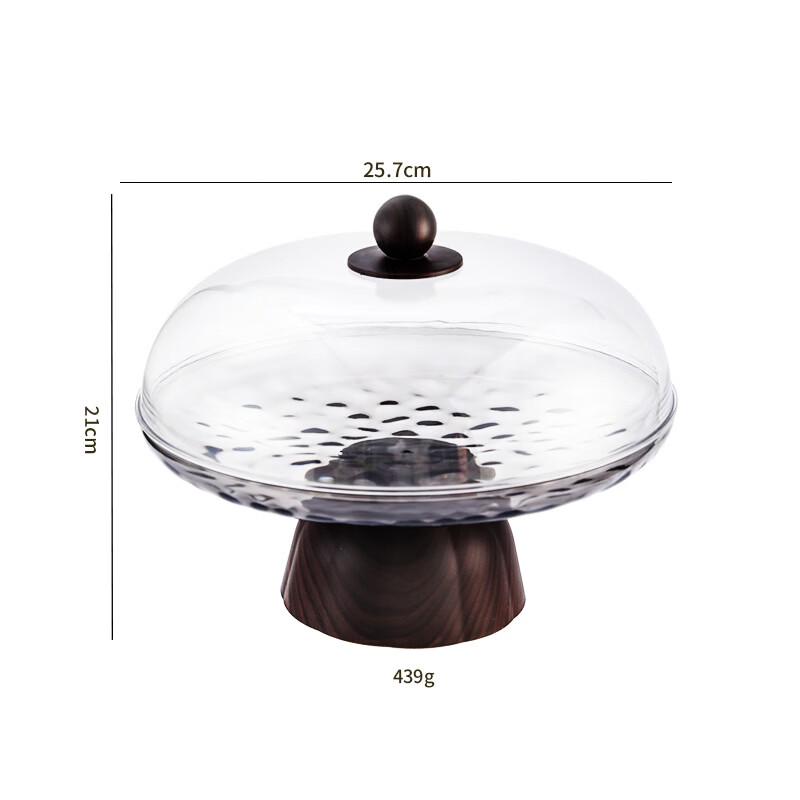 Abay Round Ripple Fruit and Snack Serving Plates with Lids