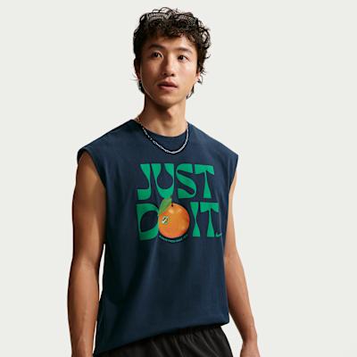 Nike Sportswear T Shirts Men s Obsidian Color Crew Neck Moderate M