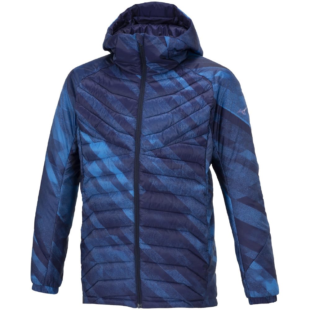 Mizuno Techfill Albastru Adâncime Antrenament Mărime Vreme Rece 32MEA536 Palton, Îmbrăcăminte Bărbați, 2XL, Protecție, Absorbție Umiditate, Reținere Căldură, Lavabil,