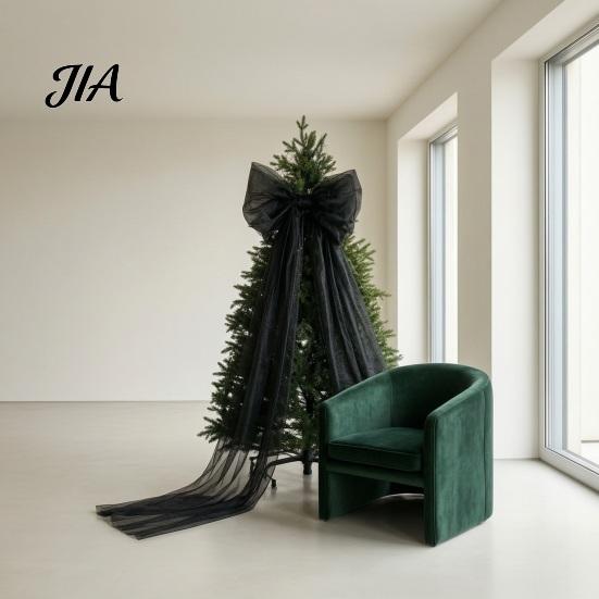 Extra Grote Tule Strikken voor Feesten 79x20 Inch Reuzenstrik Kerstboom Topper, Oversized Groot met Lange Banden Ornament Slinger Huisfeest Bruiloft