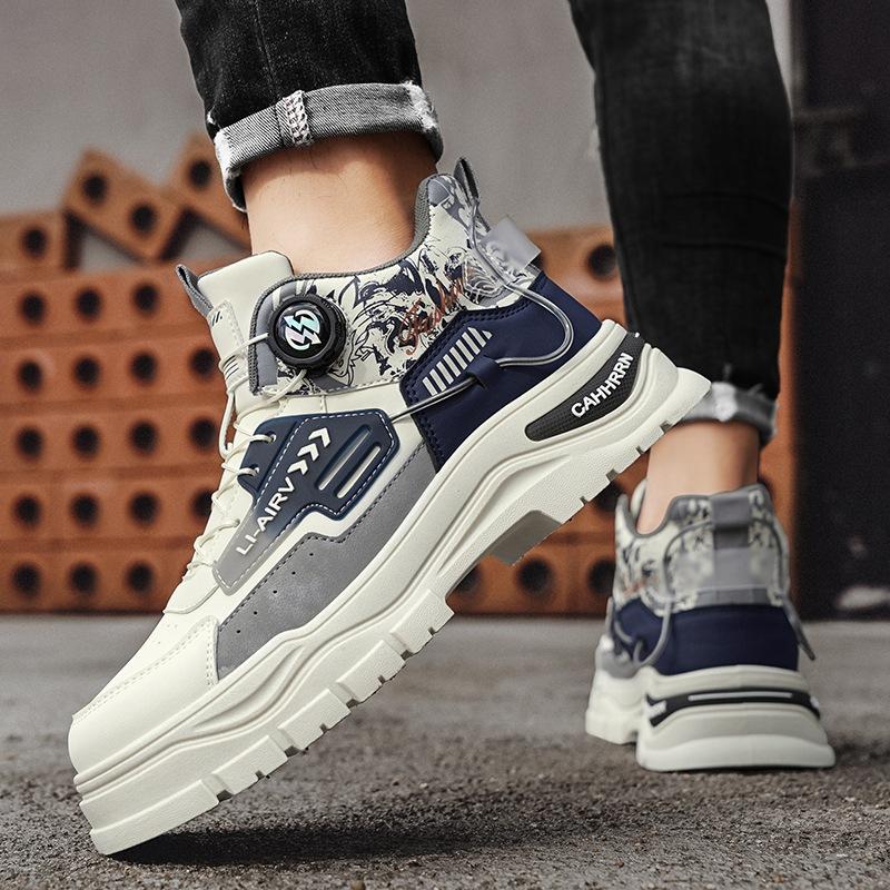 

Високі черевики Мартін чоловічі повсякденні спортивні черевики чоловічі осінньо-зимові 2024 флісові чоловічі черевики з поворотними пряжками трендові черевики 44