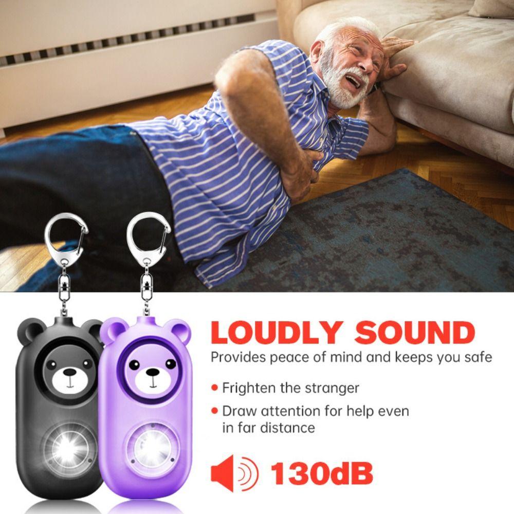 

Сигнализация от волков с зарядкой через USB, персональная сигнализация от волков, милый брелок для аварийной сигнализации для детей синий