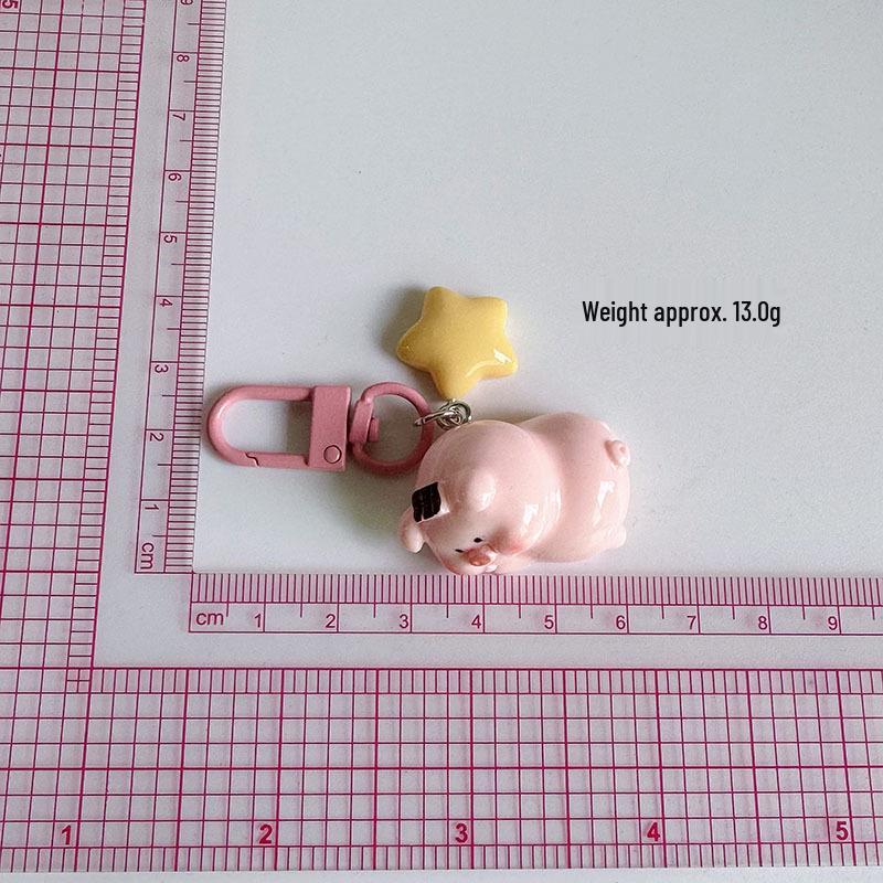 Adorable 3D Pig Keychain - Perfect for Students, Backpacks, and Bestie Gifts