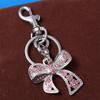 Phone Chain Rhinestone Bowknot Keychains Backpack Hanging Bow Car Keyrings  Creative Gift