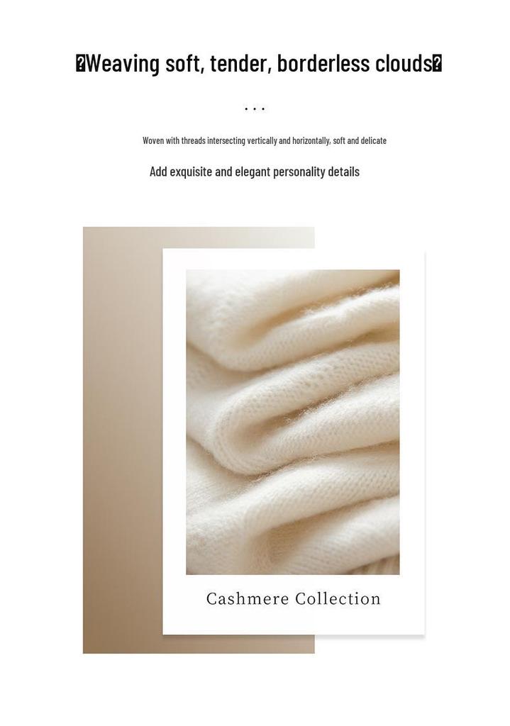 2025 Autumn/Winter Women's Chic Cashmere Cable Knit Cardigan with Pearl Buttons
