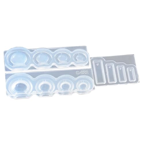 Kamejima Shoten Soft Mold Wind Chime Half-Side Mold for UV Resin, Hobby Tool C-822