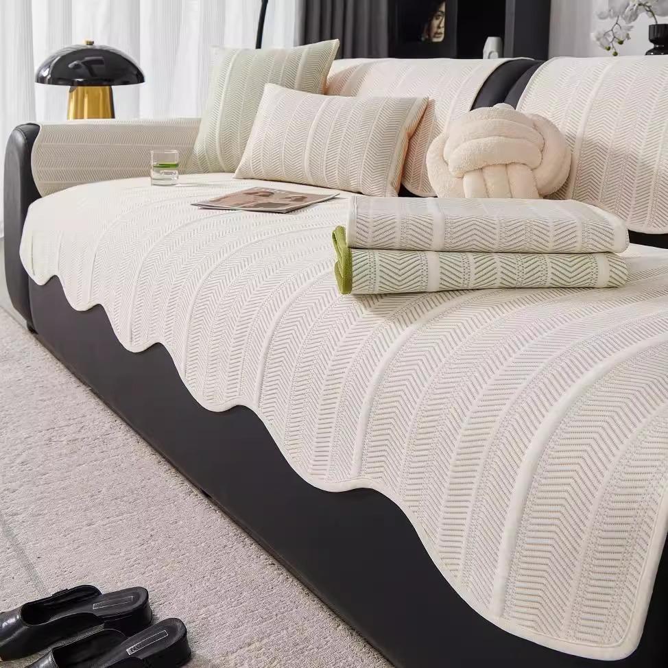 

Крутая подушка для дивана Doudou необычной формы 2025 новая летняя фиксированная нескользящая подушка для сиденья с передовым ощущением, чехол-ткань из ледяного шелка 70*70cm