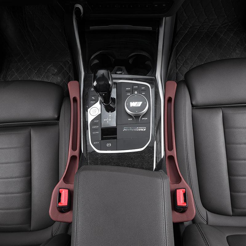 2pcs Universal Car Seat Gap Filler Between Seats Console Organizer Crevice Storage Bag Box Decoration Interior Auto Accessories