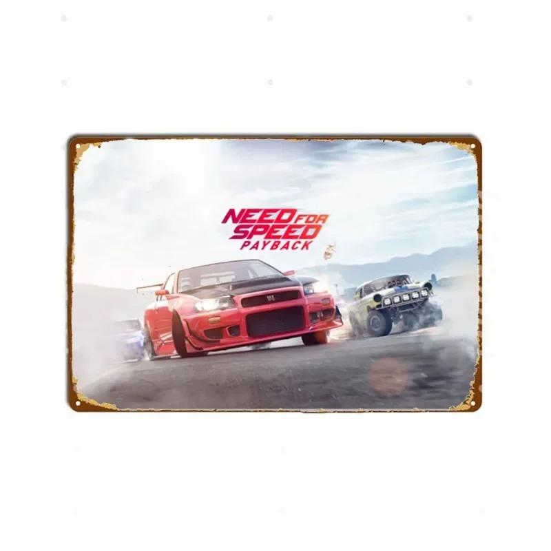Racing Car 1985 Race Rally Metal Tin Sign Vintage Auto Poster Decorative Wall Plaque Iron Plate Painting Signs Garage Home Decor