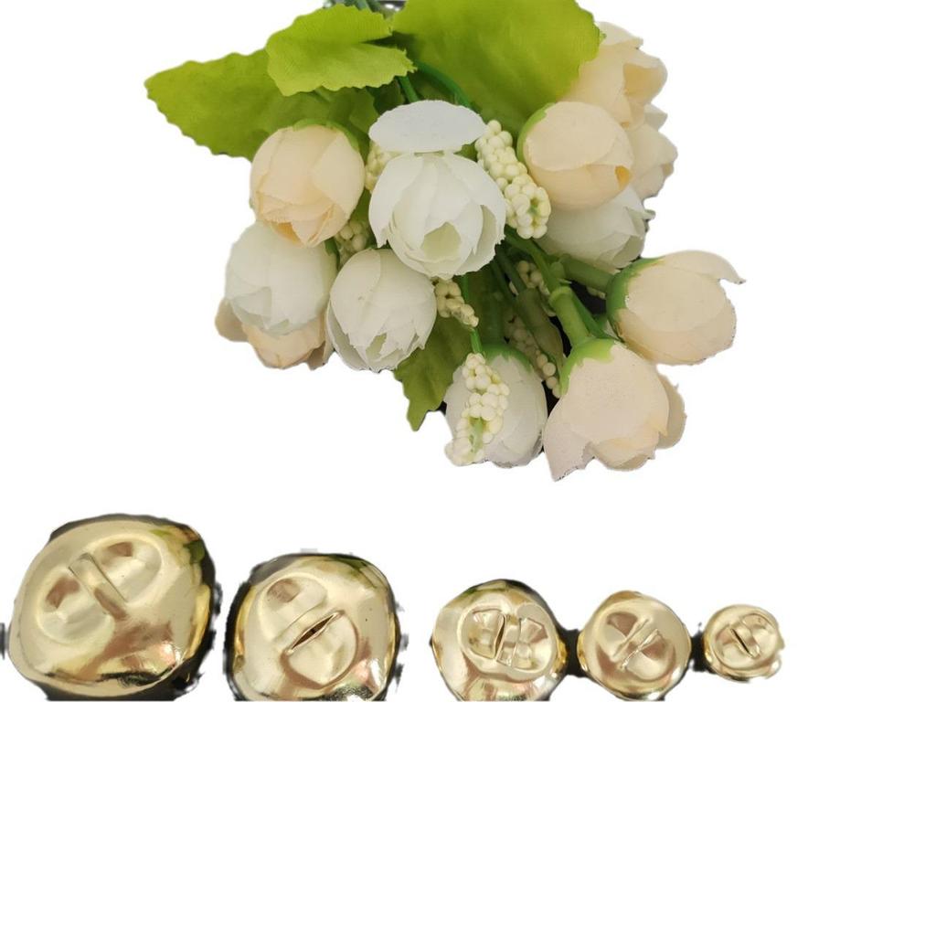 Light Gold Cross Bell Christmas Wreath Decoration