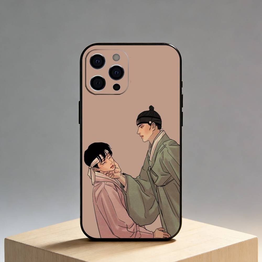 Painter The-w-Nights-Anime Phone Case For iPhone17,16,15,14,13,12 Plus,Max Soft Silicone Black Cover