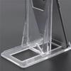 AEE4-30Pcs Tray Rack Clear Stand Frame Holder Stand Plastic Clear Plates Holder Metal Brackets Clear Display Shelf