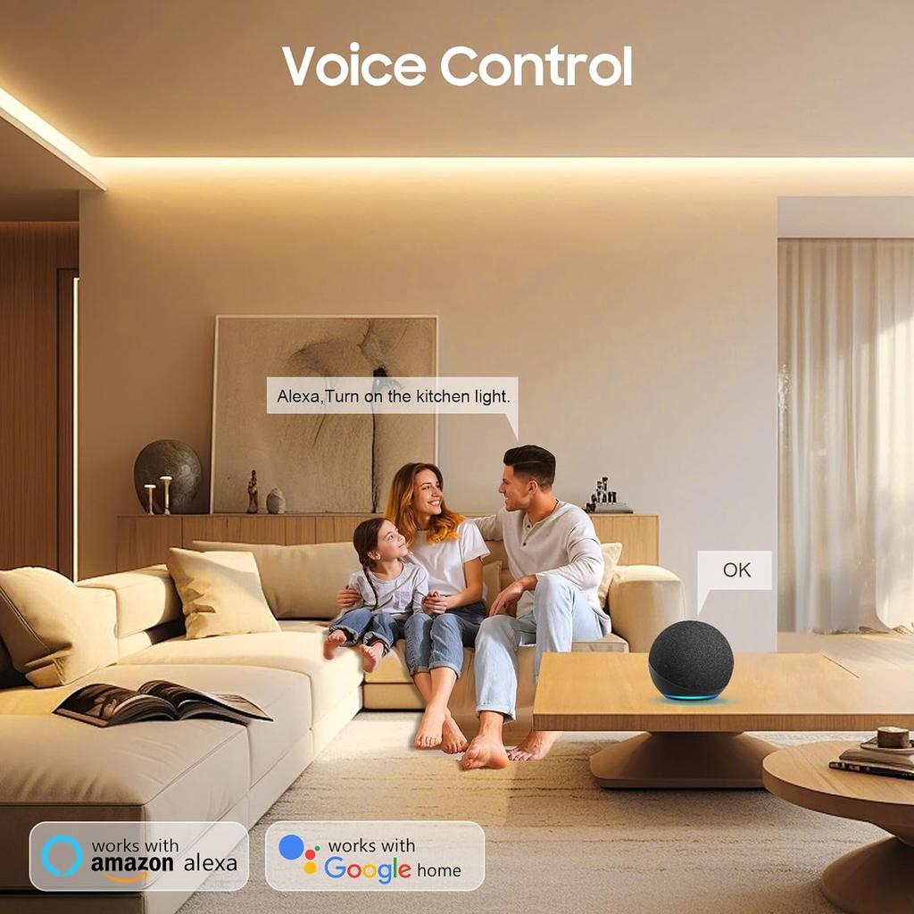 Taśma LED COB WiFi Tuya Smart Life Lampka nocna do sypialni Ściemnialna taśma świetlna COB Elastyczna taśma świetlna DIY 12 V Sterowanie aplikacją Współpraca z Alexą Google Home