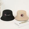 Double-sided fisherman's basin hat women's hat fashion letter embroidery quality hat personality trend hat