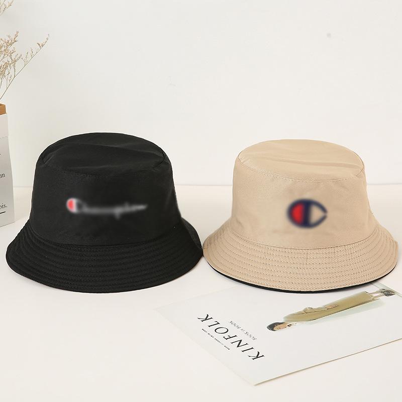 Double-sided fisherman's basin hat women's hat fashion letter embroidery quality hat personality trend hat