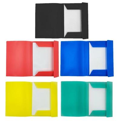 10 Pcs A4 Document Folder File Folder with Elastic Band Portfolios Folder Postal Folder Storage Bag for Student