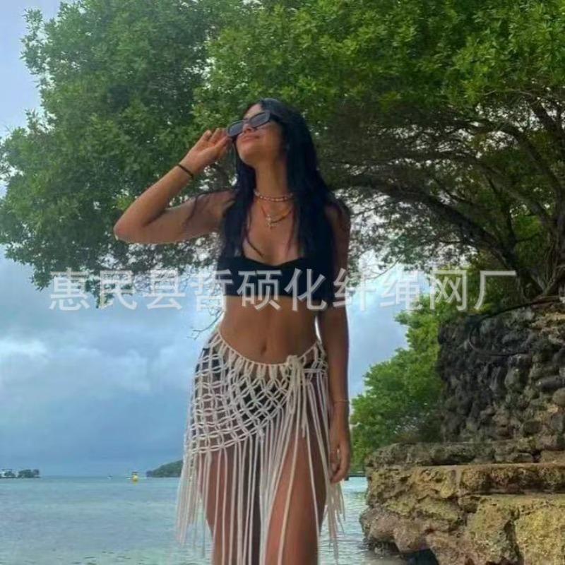 Bohemian Skirt Fishnet Festive Handwoven Waist Jewelry